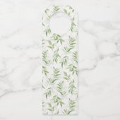 植物水彩大理石結婚の ボトルネックタグ (裏面)