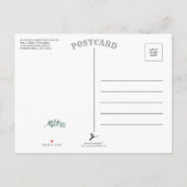 植物水彩緑化ユーカリのアナウンセム 案内ポストカード (裏面)