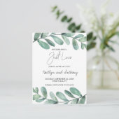 植物水彩緑化ユーカリのアナウンセム 案内ポストカード (スタンド正面)