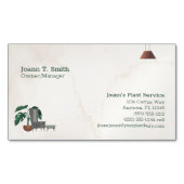 植物灌水サービスカスタム文字名刺M マグネット名刺 (正面)