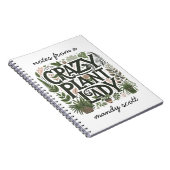 植物熱狂するの女パーソナライズされた性 ノートブック (右側)