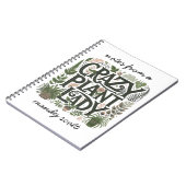 植物熱狂するの女パーソナライズされた性 ノートブック (左側)