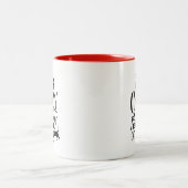 植物熱狂するの女性は新しい猫の女性 ツートーンマグカップ (中央)