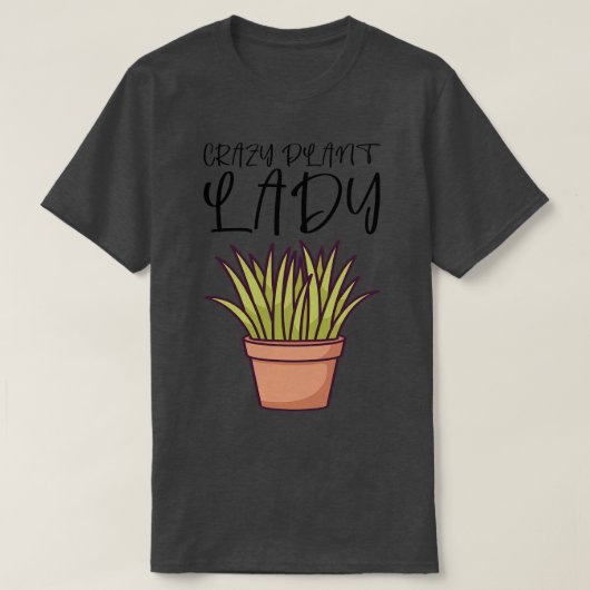 植物熱狂するの女性5 Tシャツ (デザイン正面)