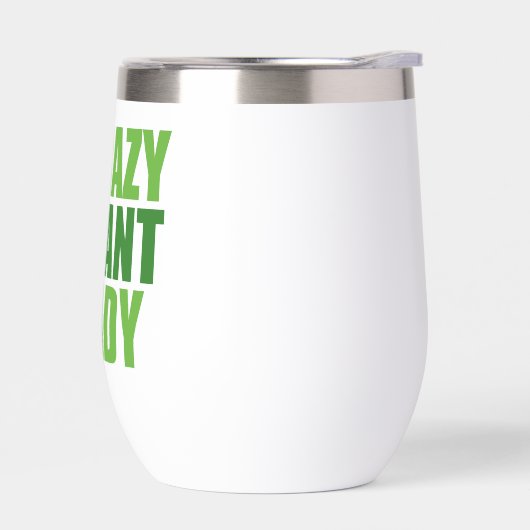 植物熱狂するレディーキュートグリーン植物学者 (左面)