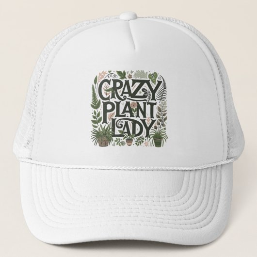 植物熱狂する婦人 キャップ (正面)