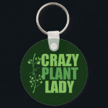 植物熱狂する婦人 キーホルダー<br><div class="desc">植物熱狂するの女性。植物おもしろいと緑の執着に関するカッコいいキュートな引用文の横にかわいらしつる植物と緑の色で植物の愛の贈り物。緑の素晴らし親指を持つ庭師のためのランドスケープ建築家ギフト。</div>