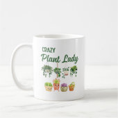 植物熱狂する婦人 コーヒーマグカップ (左)