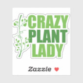 植物熱狂する婦人 シール (シート)