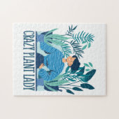 植物熱狂する婦人 ジグソーパズル (横)