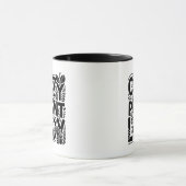 植物熱狂する婦人 マグカップ (中央)