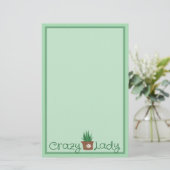 植物熱狂する婦人 便箋 (スタンド正面)