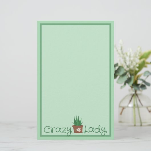 植物熱狂する婦人 便箋 (スタンド正面)