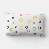 植物熱狂する婦人 |手描き鉢植え ランバークッション (裏面)