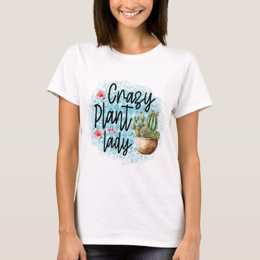 植物熱狂する婦人 Tシャツ (正面)