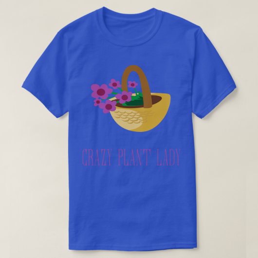 植物熱狂する植物レディ3 Tシャツ (デザイン正面)