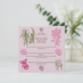 植物牡丹ユーカリ少女誕生のお知らせ 案内状 (スタンド正面)