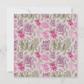 植物牡丹ユーカリ少女誕生のお知らせ 案内状 (裏面)