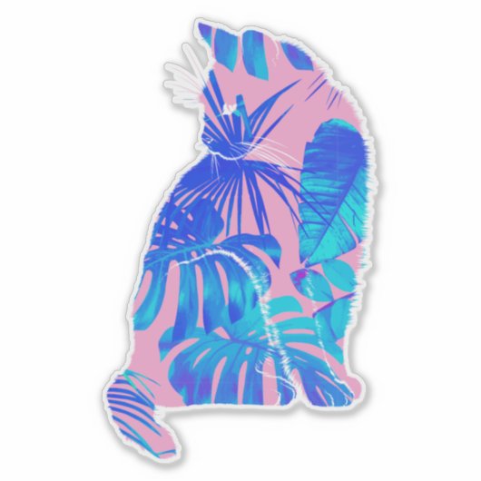 植物猫 シール (正面)