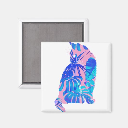 植物猫 マグネット (正面/裏面)