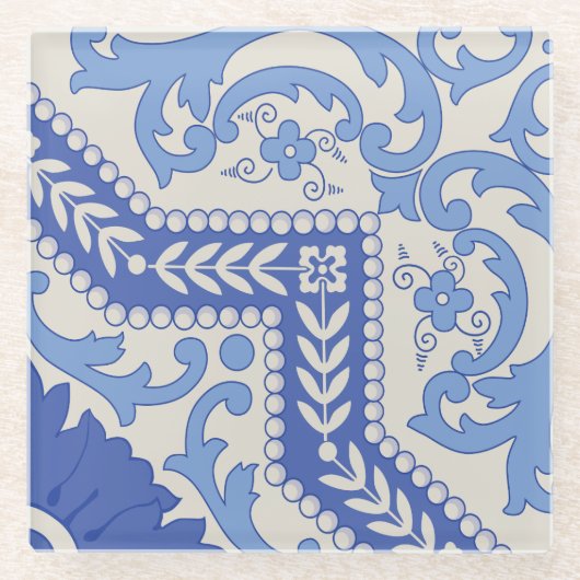 植物用ビーズ枠 ガラスコースター (正面)