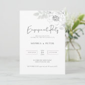 植物画ウェディングパーティ招待状 招待状 (スタンド正面)