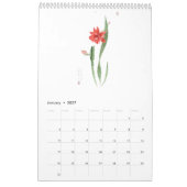 植物画カレンダー 2026 カレンダー (1月 2027)