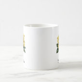 植物画マグカップ - 黄色のバラ コーヒーマグカップ (中央)