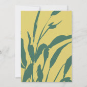 植物画風シトラス+パイン ウェディング招待状 招待状 (裏面)