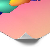 植物白熱［赤熱］光を放つポスター ポスター (角)