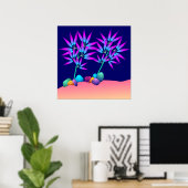 植物白熱［赤熱］光を放つポスター ポスター (ホームオフィス)