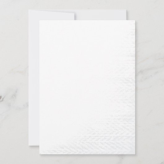 植物的な優雅な青 招待状 (裏面)