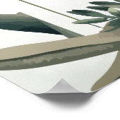 植物的な賢さのグリーンウェディング歓迎 ポスター (角)