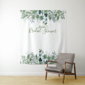植物的な ブライダルシャワーが 現代のグリーンを残す タペストリー (インサイチュ)