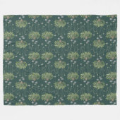 植物的モチーフ フリースブランケット (正面(横))