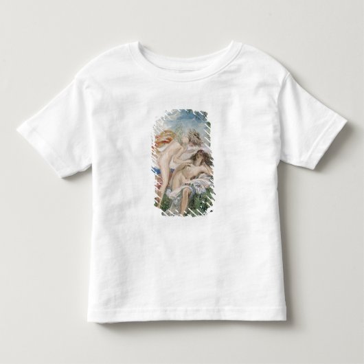 植物相およびそよ風 トドラーTシャツ (正面)