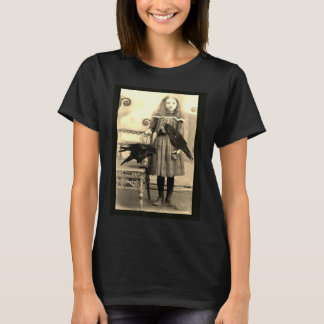 植物相および彼女のペットワタリガラス Tシャツ