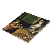 植物相に提供します、1627年(キャンバスの油) タイル (側面)