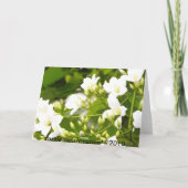 植物相のすべての行事の挨拶を開花するよろしいです カード (裏面)