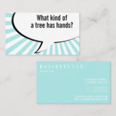 植物相のヤシの木の冗談 名刺 (正面/裏面)