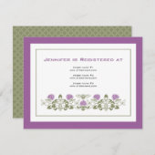 植物相の蜂の登録カード エンクロージャーカード (正面/裏面)