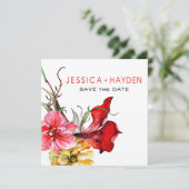 植物相のBotanicaの水彩画の花は日付を救います セーブザデート (スタンド正面)