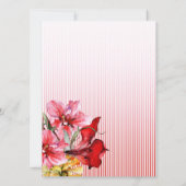 植物相水はっきりした彩花結婚ズ 招待状 (裏面)