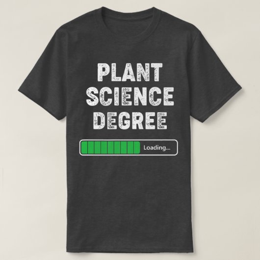植物科学度読み込みおもしろい大学生 Tシャツ (デザイン正面)