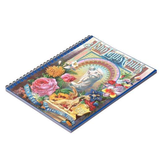 植物種ビクトリアンカタログ表紙ノート ノートブック (左側)