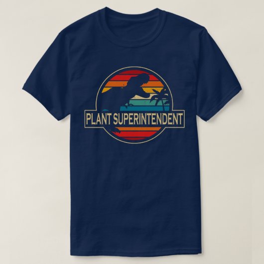 植物管理恐竜 Tシャツ (デザイン正面)