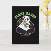 植物系パンダ カード (黄色い花)