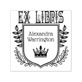 植物紋章クラウン#2 エクセレブリス 本の名前 セルフインキングスタンプ (デザイン)