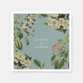 植物紙ナプキンダック卵青 スタンダードカクテルナプキン