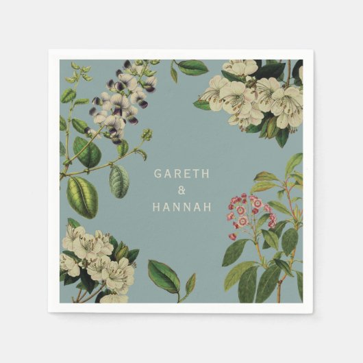 植物紙ナプキンダック卵青 スタンダードカクテルナプキン (正面)